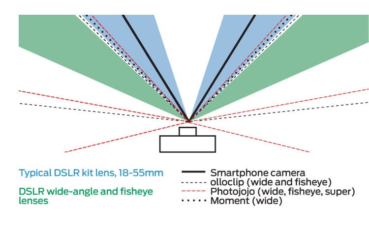photoschool_capturetalltrees_illo_750 wide lens photo illustration