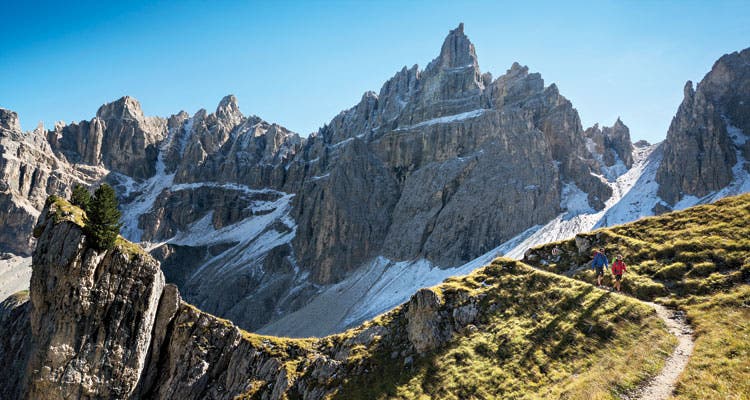 The Alta Via 2's well-kept trails lead high into the Dolomites, where trekkers can climb sheer cliffs protected by cable-and-ladder via ferratas.…