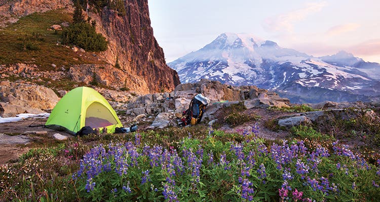 Camp at this perfect spot in the Tatoosh Range