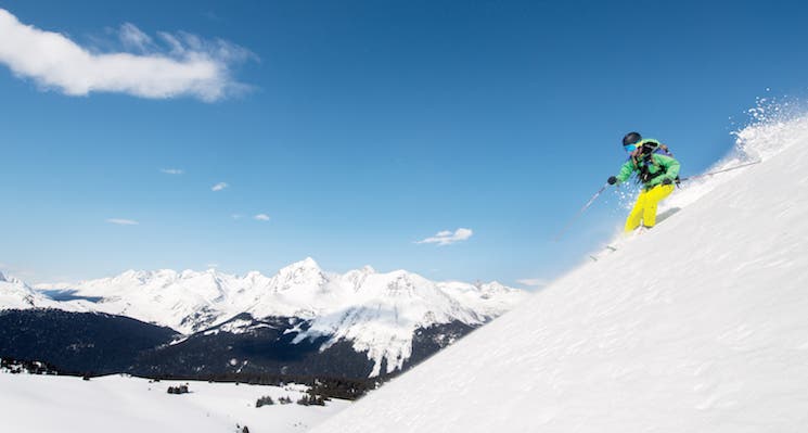 Staff Photographer Ben Fullerton puts down the camera to nab a few turns. [photo: Andrew Bydlon]