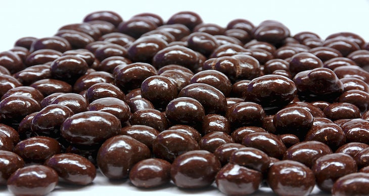 Chocolate-covered coffee beans Best foods for backpackers - Chocolate-covered coffee beans