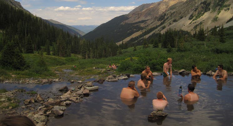 Who doesn’t want to soak at the foot of 14ers? Take a 8.5 mile hike to Conundrum Hot Springs outside of Aspen, Colo. for ridge views like this in the…