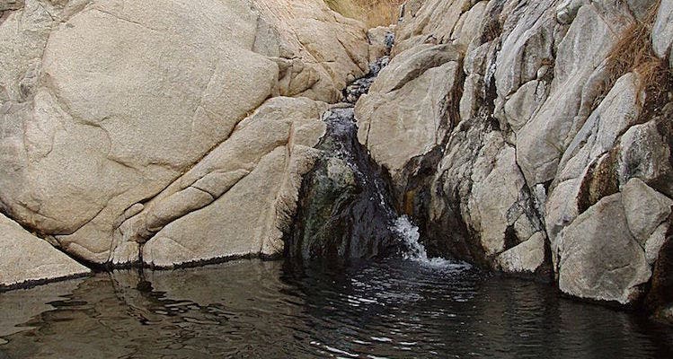 Channel your inner “Wild” and hike 6 miles of the Pacific Crest Trail outside of Hesperia, Calif. to these hot springs in the San Bernardino National…