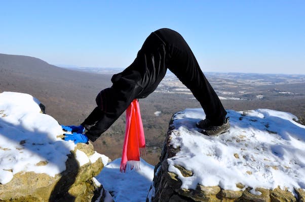 Best hiking stretches - downward dog