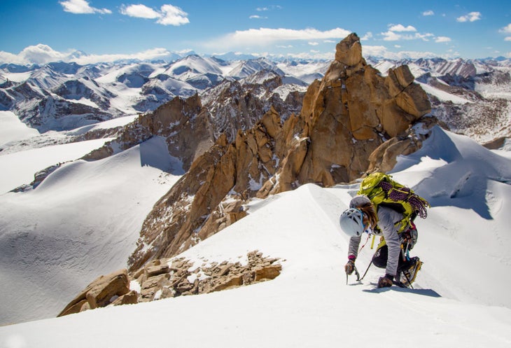 Melissa Arnot on Mustang Himal Melissa Arnot on Mustang Himal in Nepal in 2014 (John Mancuso)