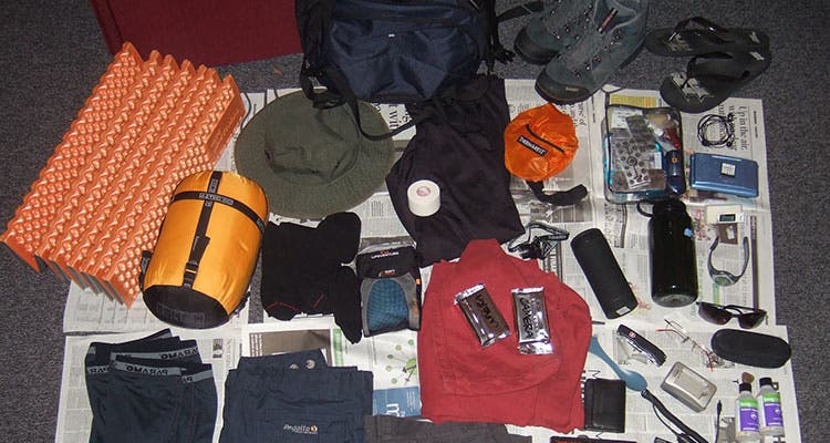 #1. Forgetting...whatever Gear fail: forgetting any of the items you should pack