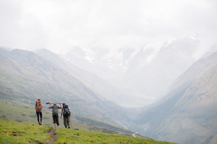Cloud cover Peru - Salkantay Trek