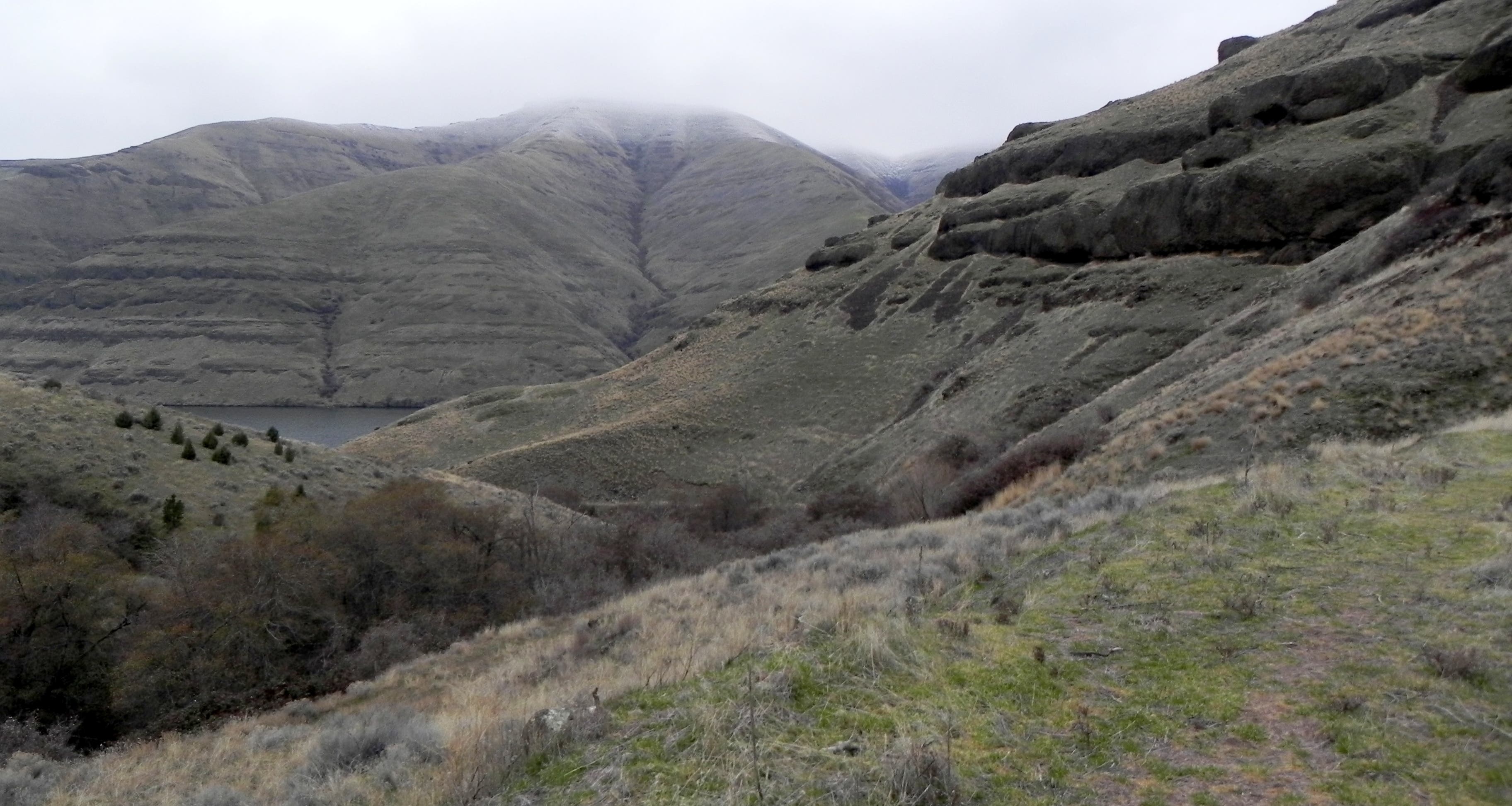 Heading up the canyon