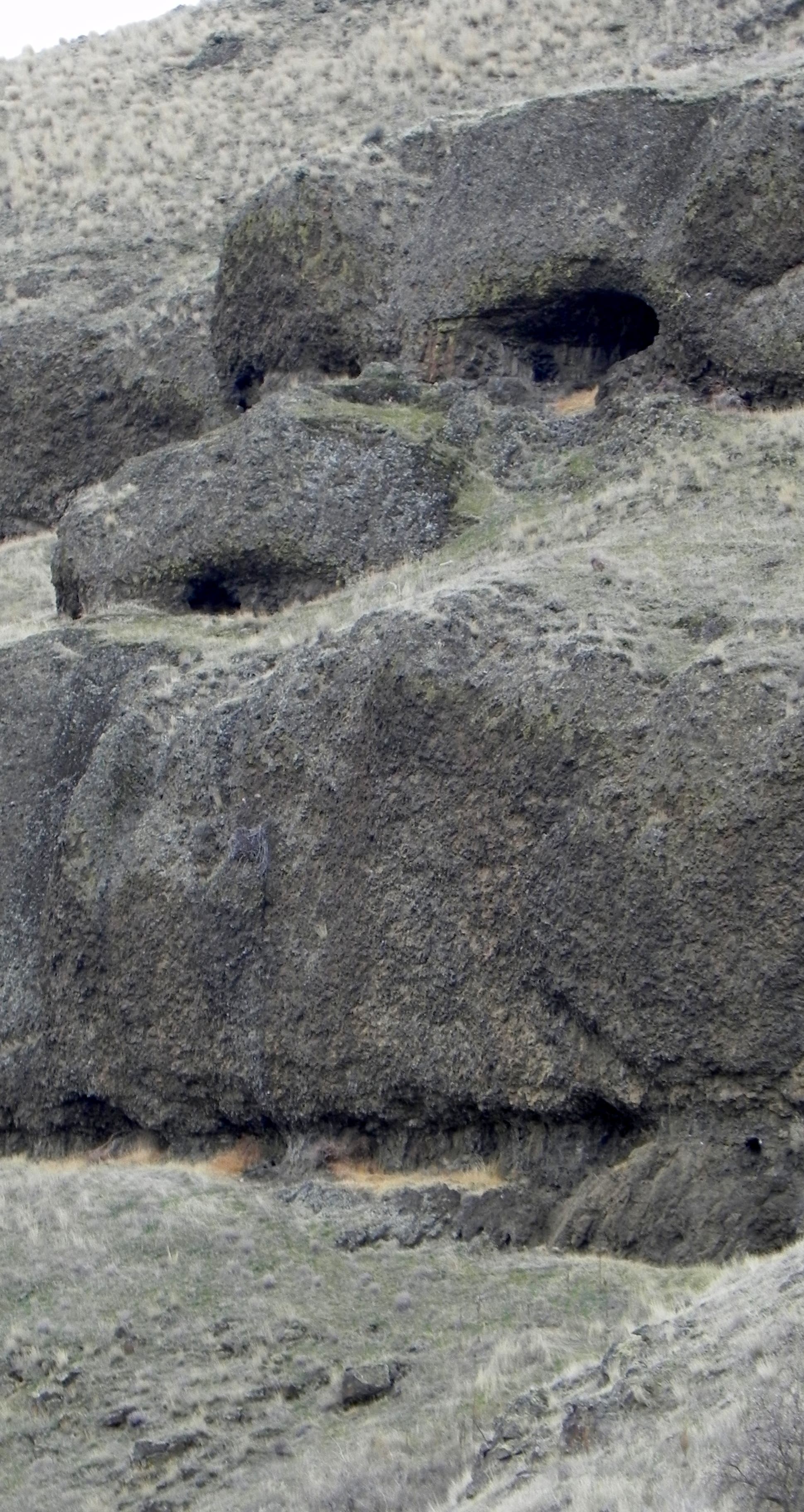 Outcroppings and caves