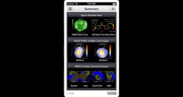 Aurora Forecast (Free for iOS and Android) Best outdoor apps - aurora forecast