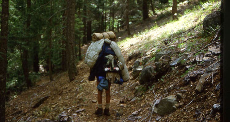 Drying rack pacific crest trail in 1985