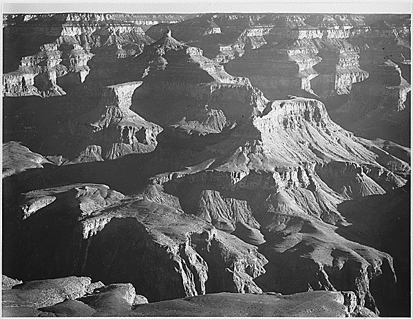 Grand Canyon National Park. Arizona. 1933-1942 photo: Ansel Adams / U.S. Department of the Interior
