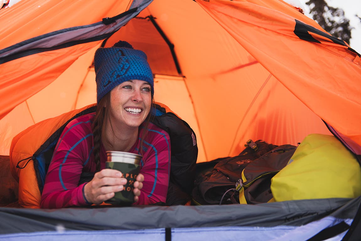 In camp Gear Testing in the Rockies