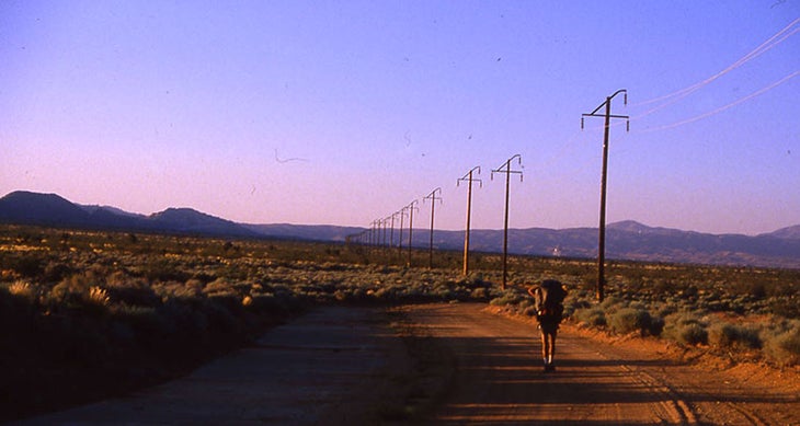 Trail in progress pacific crest trail in 1985
