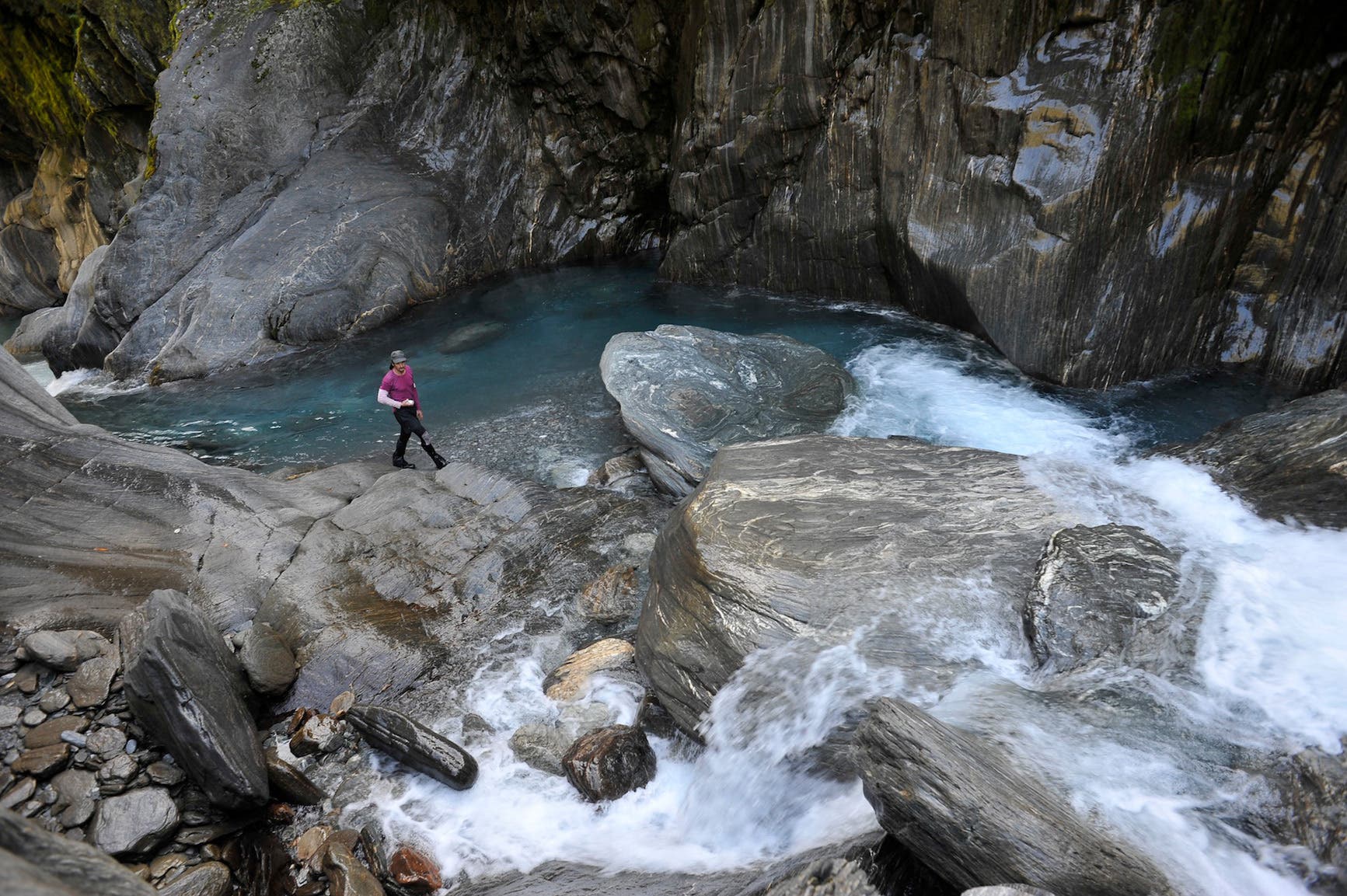 Tuke River Canyon New Zealand - Hage - Ivory Lake Hut