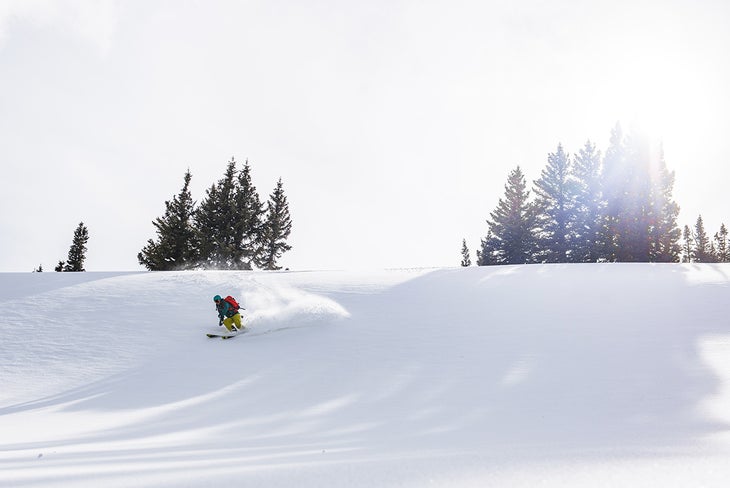 Virgin snow Gear testing in the Rockies