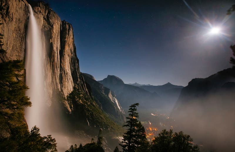 Yosemite Falls, CA waterfall photos