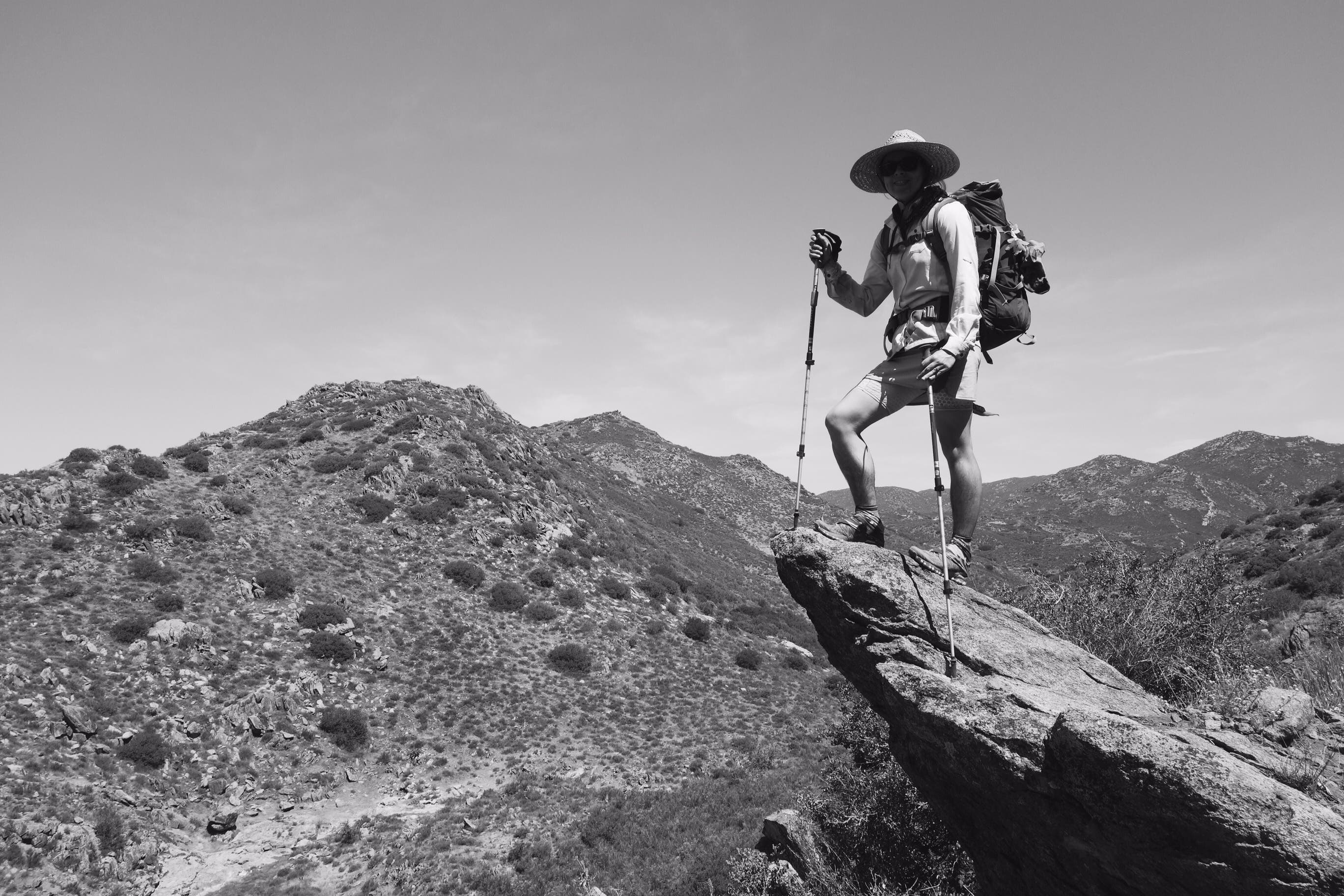 Week One I stand on a rock near mile 25, taking in the beautiful vistas. Photo: Avry Martinson