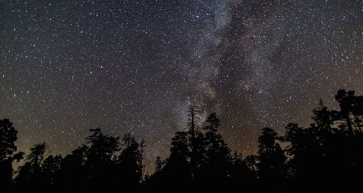 Grand Canyon Night Sky Like stargazing? The Grand Canyon is a pristine spot for staring into the night sky. photo: Grand Canyon National Park/flickr
