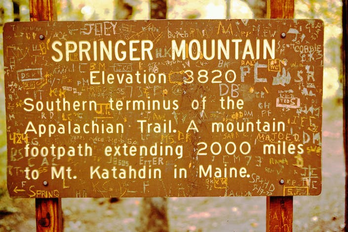 Springer Mountain, Ga. best appalachian trail photos - springer mountain