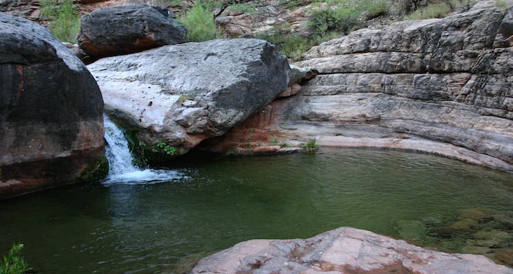 Swimming Hole At Hermit Creek Camp The Grand Canyon is filled with hidden treasures, like this swimming hole at Hermit Creek Camp. photo: Robert Engberg/flickr