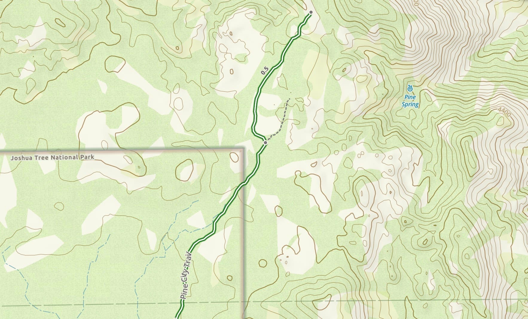 Pine City Trail in Joshua Tree National Park