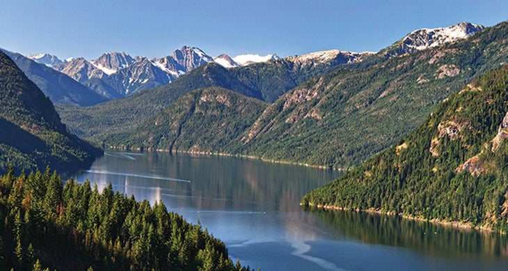 Ross Lake For long-range views of Ross Lake, hike the Lightning Creek Trail. photo: Andy Porter
