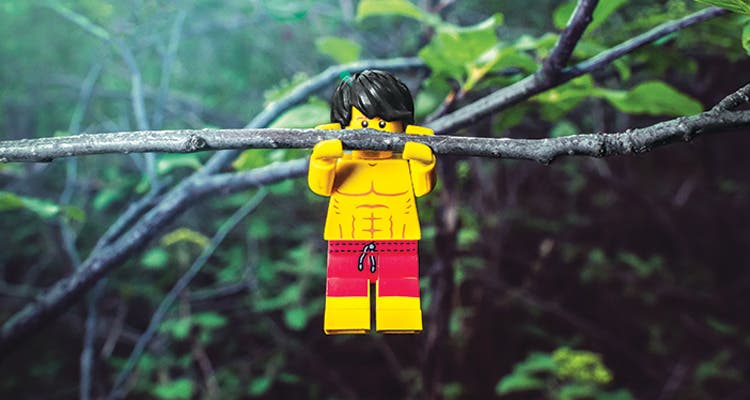 Lego Man pull-ups photo: Andrew Bydlon