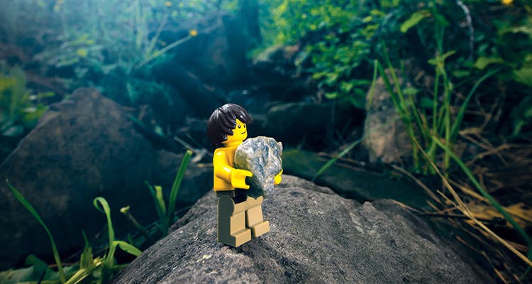 Lego men have one of the highest strength-to-weight ratios in the entire toy taxonomy. photo: Andrew Bydlon