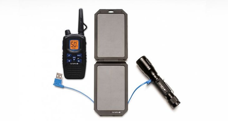 Olympia Outdoor SB5500 Solar charger with Micro-USB Port charge electronics outdoors