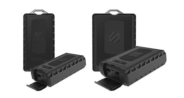 Scosche goBAT 6000 and 12000 charge electronics outdoors