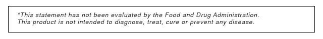 *This statement has not been evaluated by the Food and Drug Administration. This product is not intended to diagnose, treat, cure or prevent any disease. *This statement has not been evaluated by the Food and Drug Administration. This product is not intended to diagnose, treat, cure or prevent any…