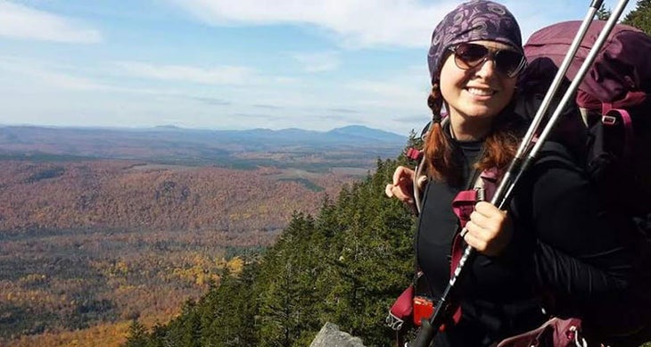 Hadrych-Barren-Mtn-100-Mile-Wilderness-AT-Oct-2014 female solo hikers cheryl hadrych