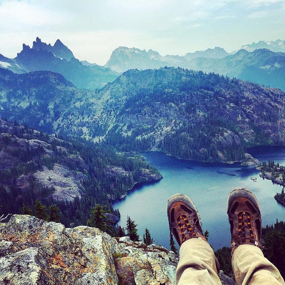 View of Spectacle Lake in the Alpine Lakes Wilderness