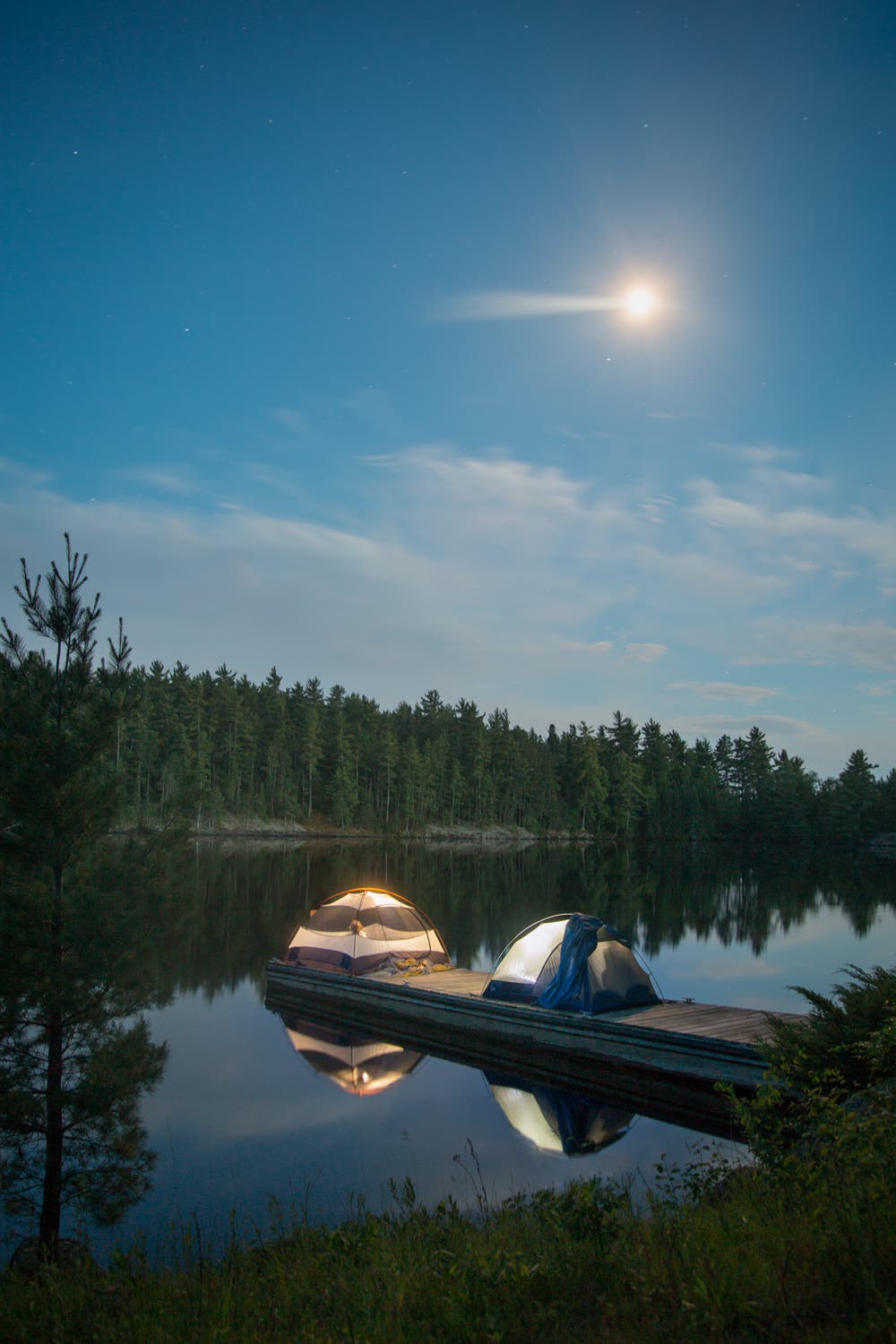 Voyageurs National Park: Northern Lights A night under the stars and moon, waiting for the Northern Lights.