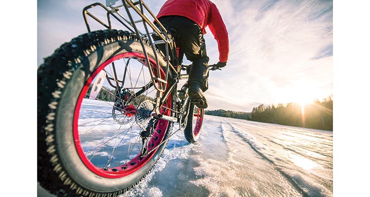 Firsts come with unexpected perks, such as this view from the cockpit as the sun sets over Tee Lake.