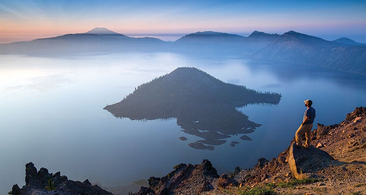 "Take a zero day at Crater Lake. Photo by Andrew slaton / tandemstock.com"