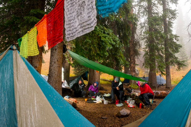 The Colorado Trail Fest There’s always time for blister care.