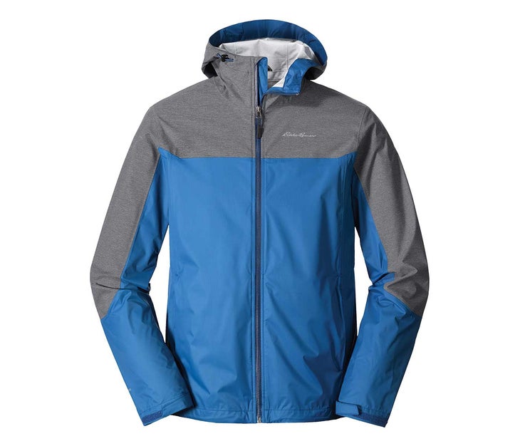 Eddie Bauer Men's Cloud Cap Rain Jacket, Waterproof, Storm - Nature tee