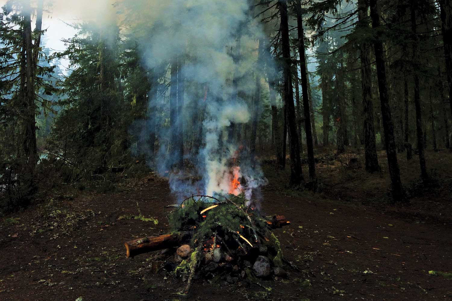 BP0517SURV_OutAliveiStock495471872-gf The smoke from signal fires is visible for long distances. Clear the ground of leaf litter and pile your blaze with green branches to produce extra…