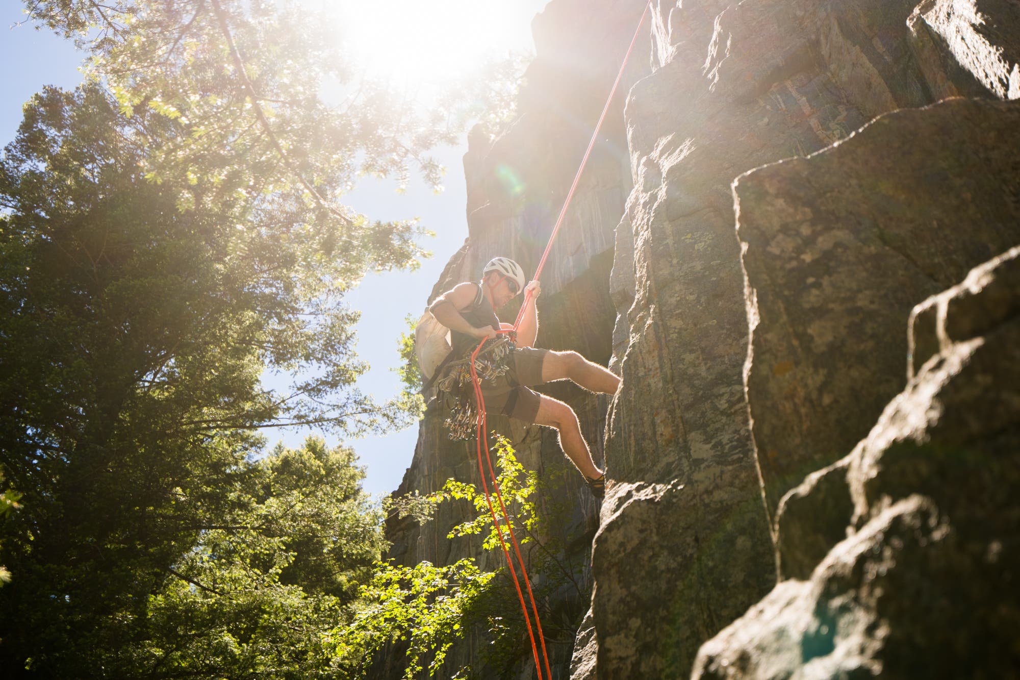100 days outdoors - week 4 - montana - rock rappel