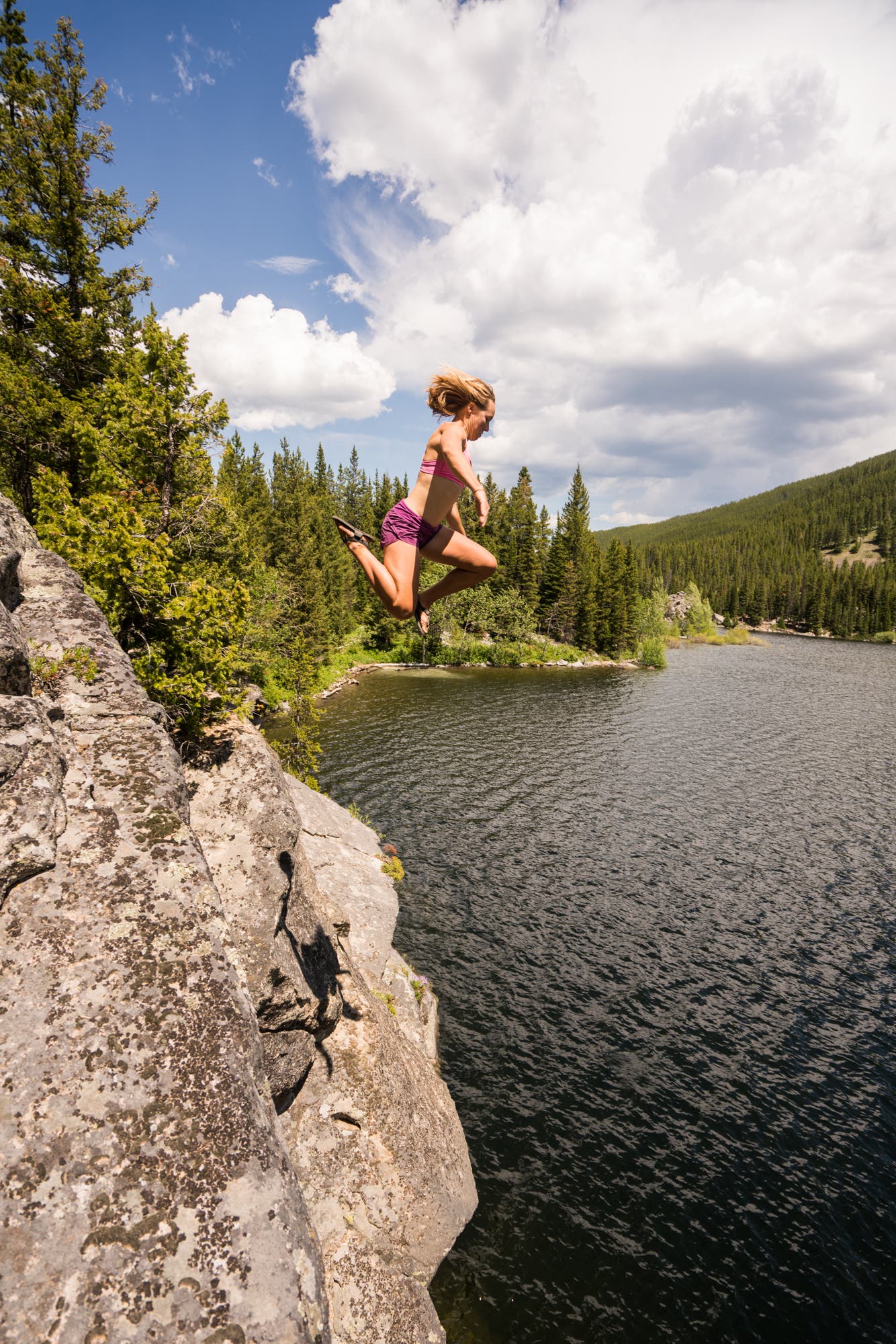 100 days outdoors - cliff jumping at lava lake