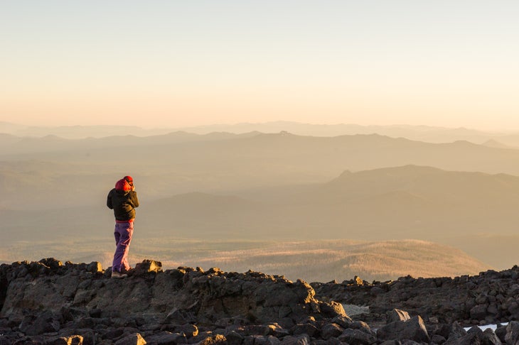 DSC_9259 100 days - week 6 - on top of mt adams at sunset