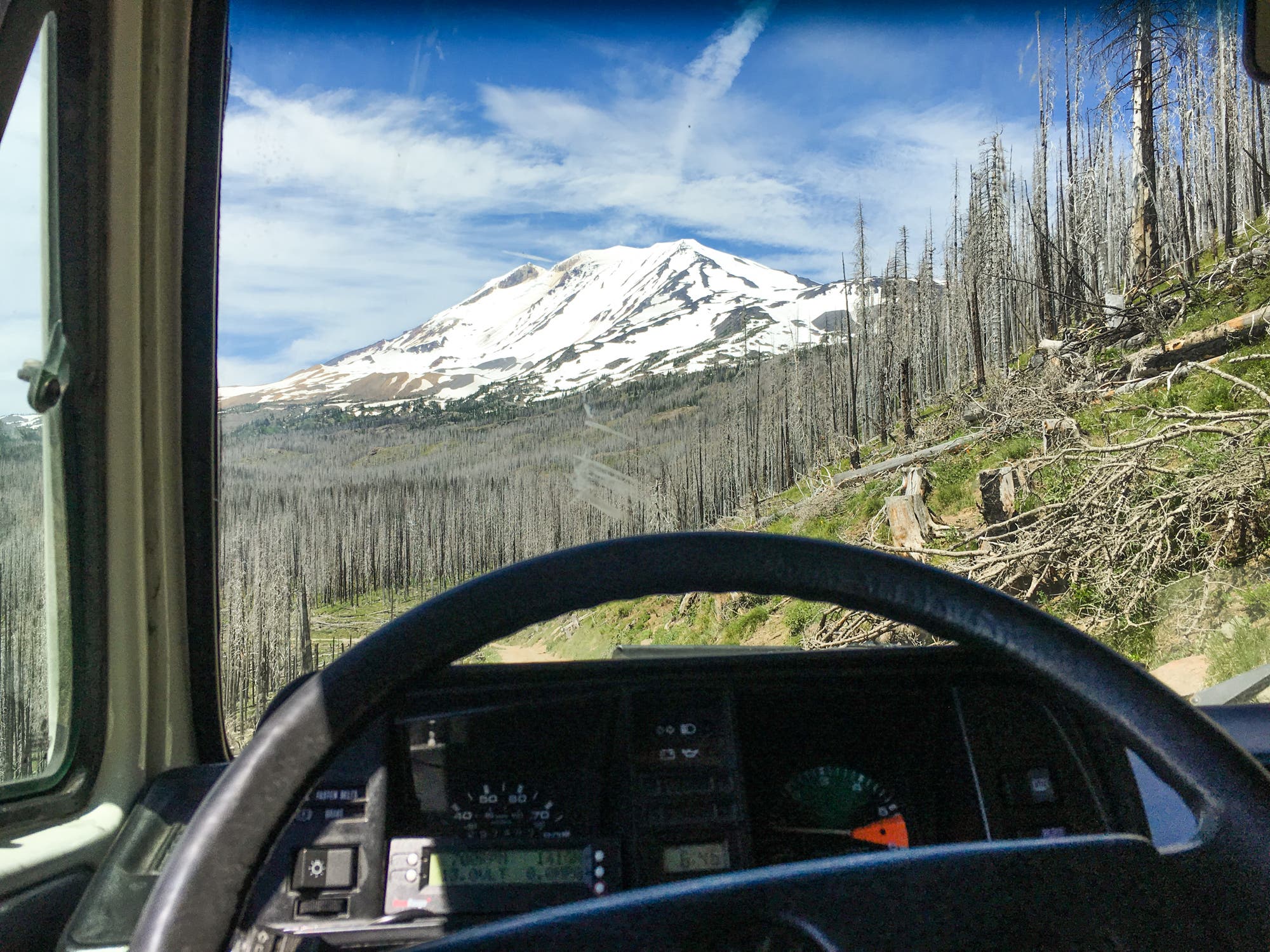 100 days - week 6 - driving up to mt adams