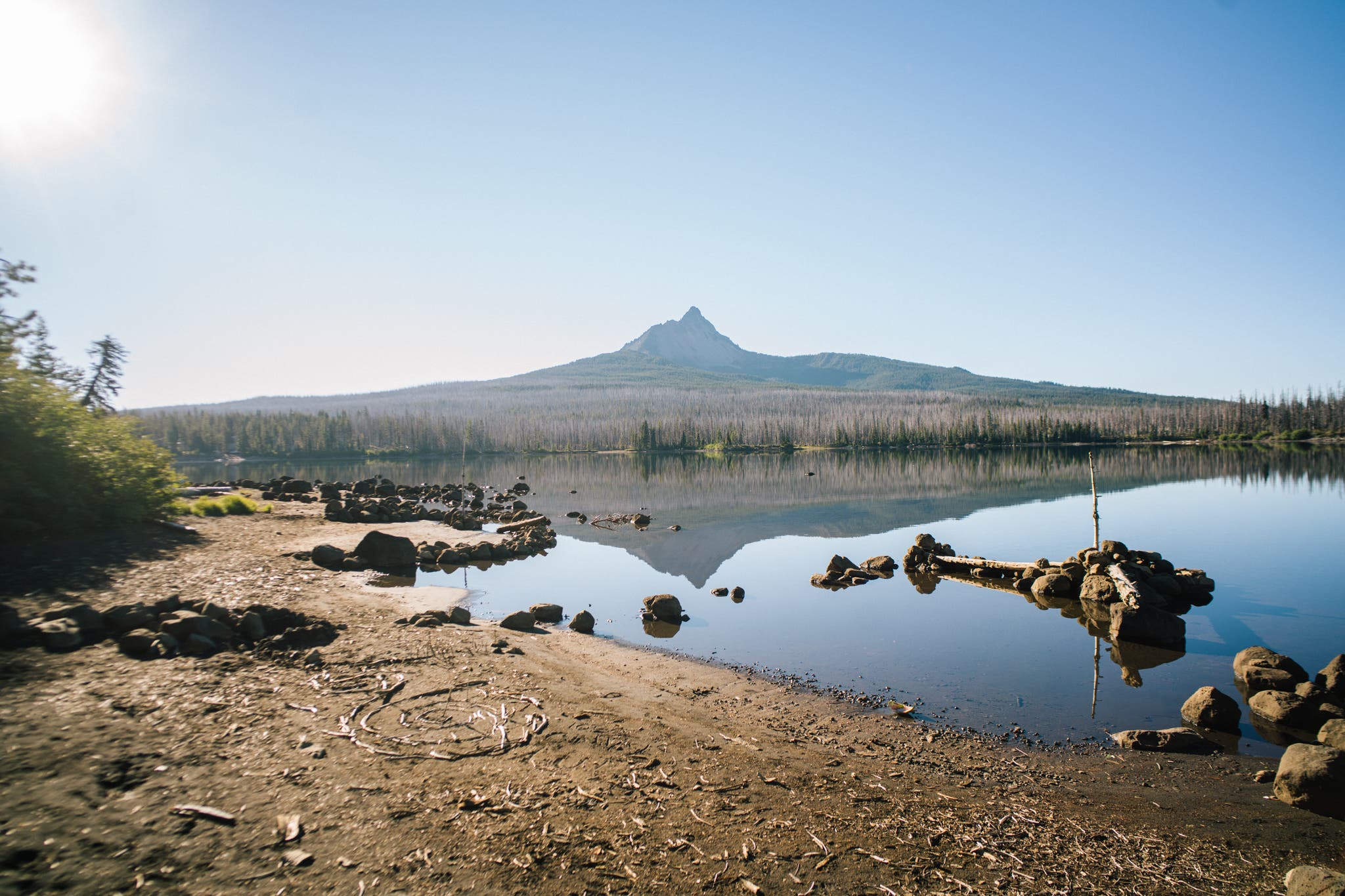 100 days outdoors - water line