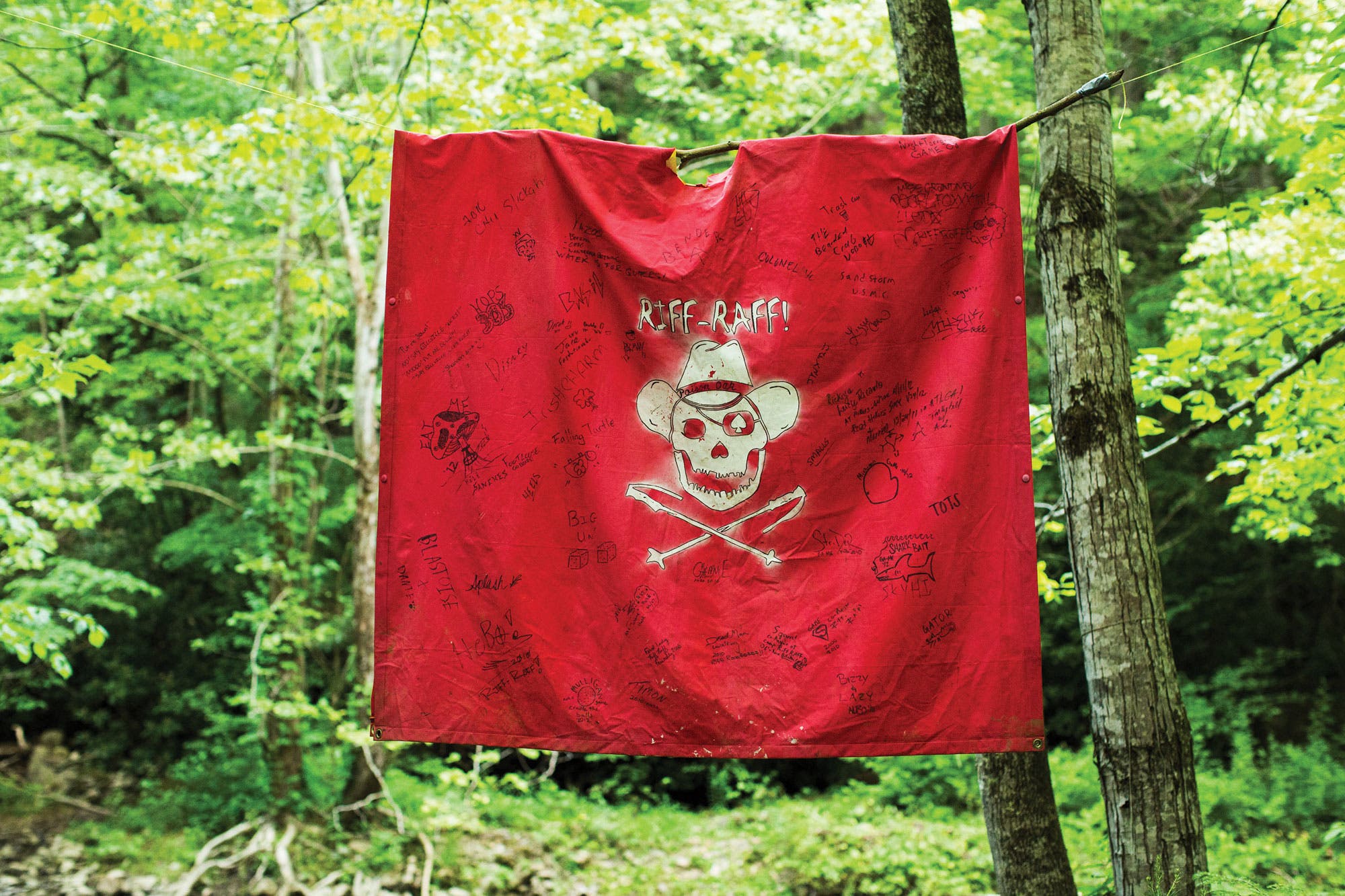 AT culture camp flag