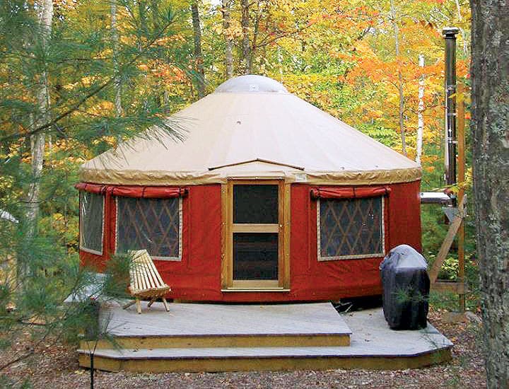 "Frost Mountain Yurts hut"