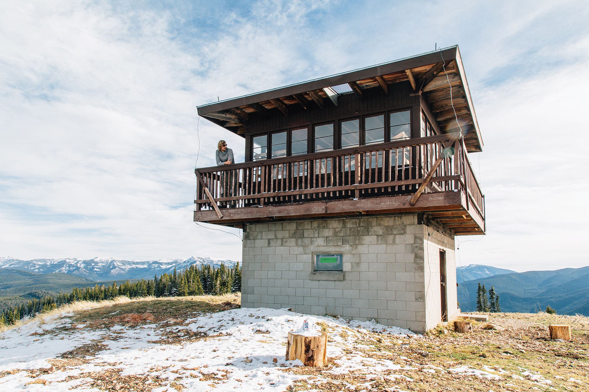 "Garnet Mountain Fire Lookout hut"
