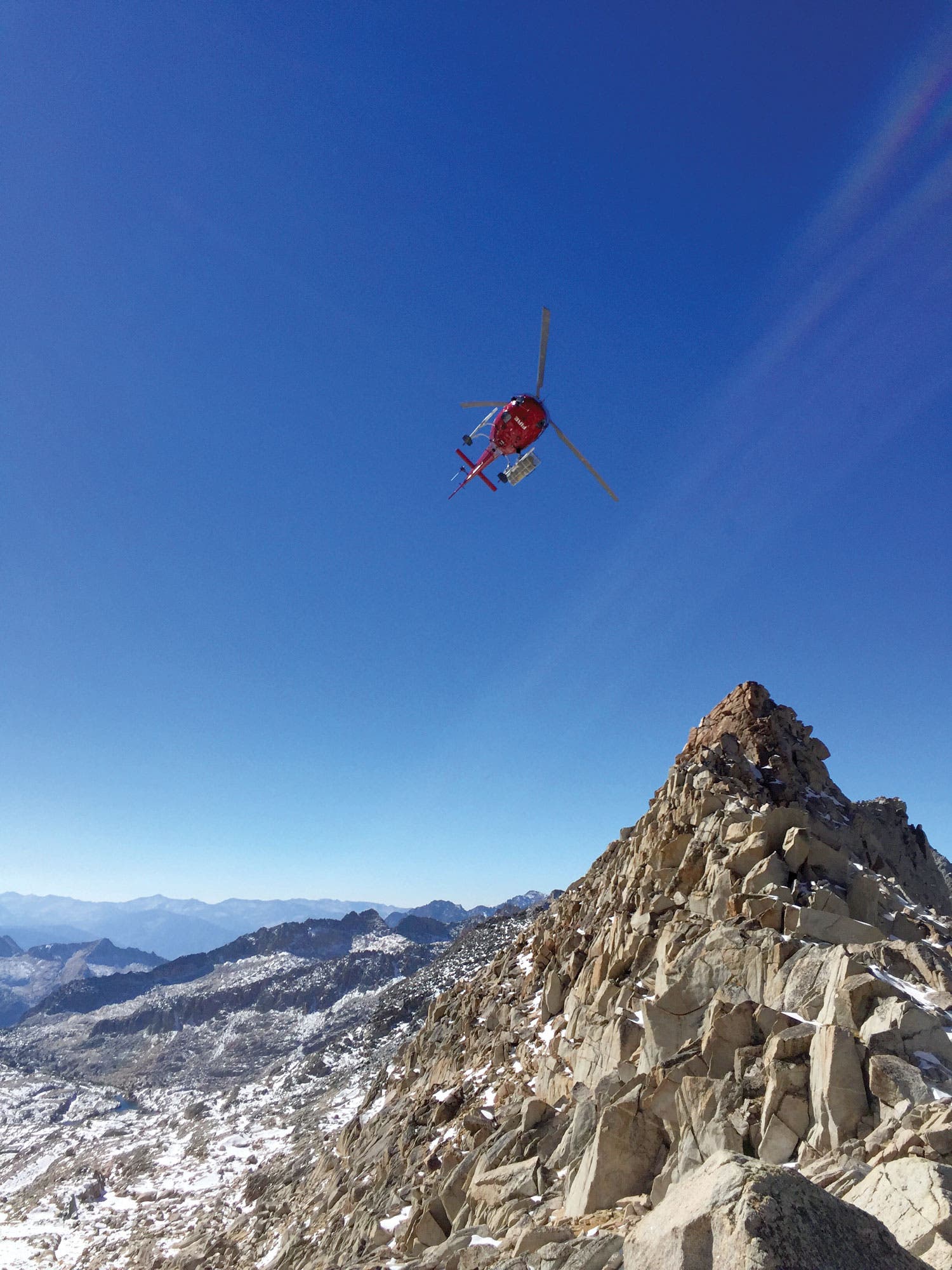 helicopter searching for Woodie