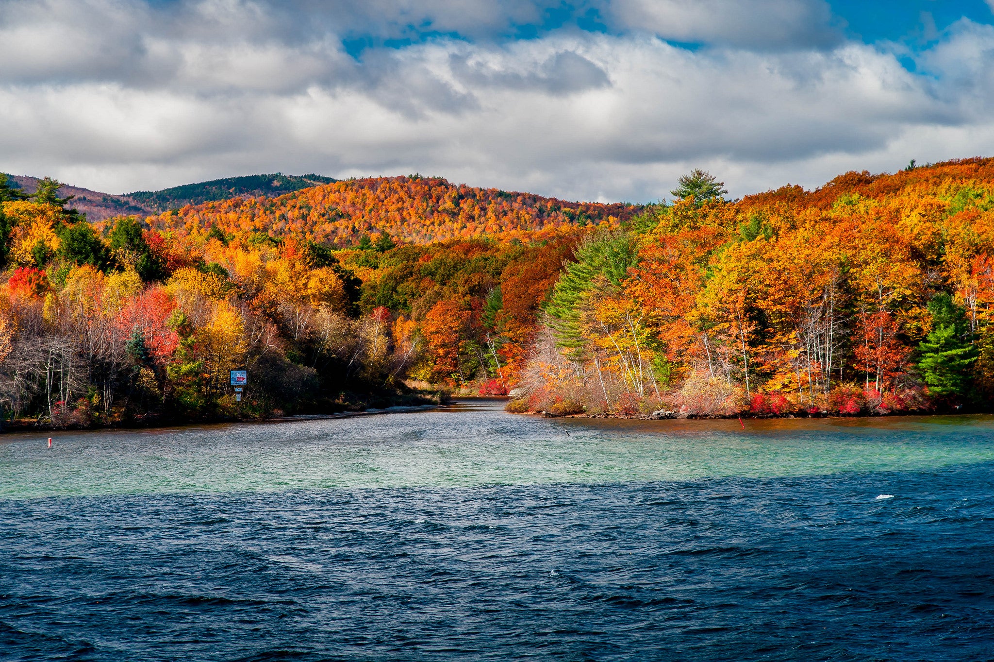 "Lake Winnipesaukee in fall"